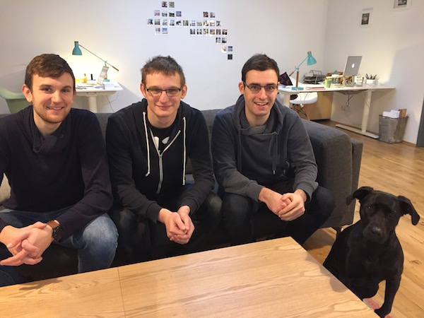 Gründer-Team von Apoly: Luca, Pascal und Christian (v.l.n.r.)